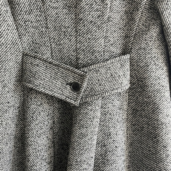 Club Monaco Tweed Long Wool Coat - Picture 9 of 10